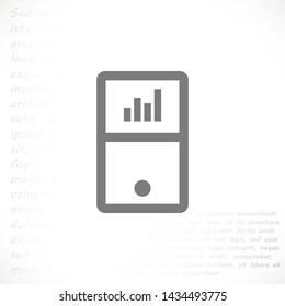 player phone vector icon 10 eps , Lorem ipsum Flat design