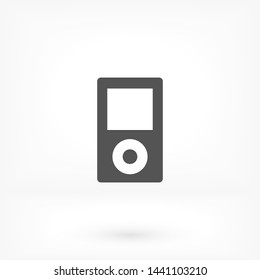 player phone vector icon 10 eps , Lorem ipsum Flat design
