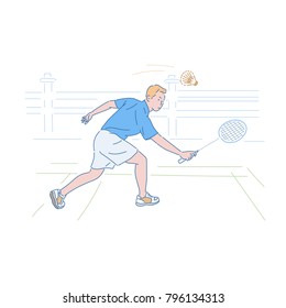 ソフトテニス のイラスト素材 画像 ベクター画像 Shutterstock