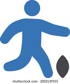icono de color de glifo vectorial en ejecución