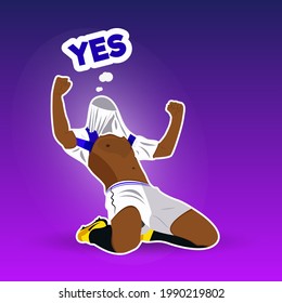 the player scored a goal
