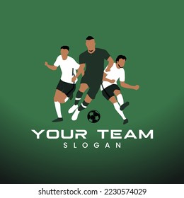 player soccer in stadium event world cup, vector illustration