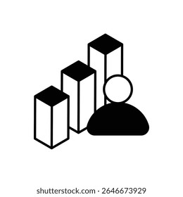 Player Stats Icon vector stock illustration