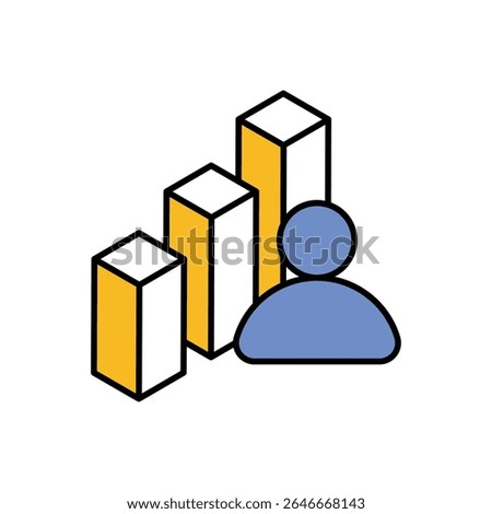 Player Stats Icon vector stock illustration