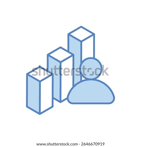 Player Stats Icon vector stock illustration