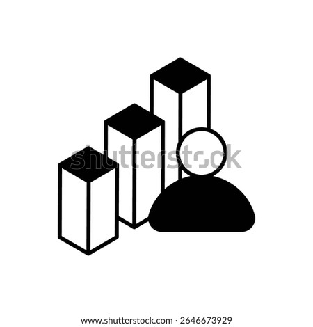 Player Stats Icon vector stock illustration
