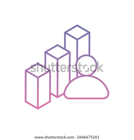 Player Stats Icon vector stock illustration