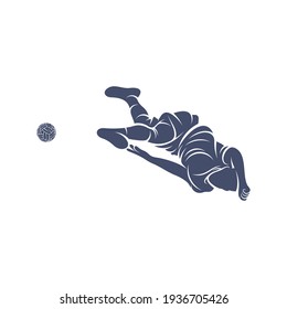 Dibujo vectorial del diseño del fútbol del takraw del jugador, plantilla de diseño del logo del fútbol del Takraw creativo, iconos de símbolos