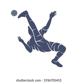 Player takraw soccer design vector illustration, Creative Takraw soccer logo design concept template, symbols icons