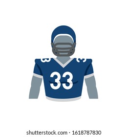 Player uniform design, American football super bowl sport hobby competition game training equipment tournement and play theme Vector illustration