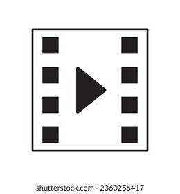 Player vector icon. Graphic symbol for web design, logo. Gray glyph on a white background. Isolated sign.
