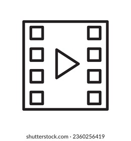 Player vector icon. Graphic symbol for web design, logo. Gray glyph on a white background. Isolated sign.
