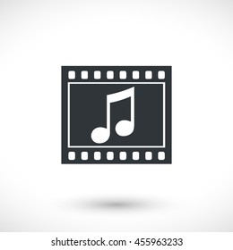 Player vector icon.  Graphic symbol for web design, logo. Gray glyph on a white background. Isolated sign.