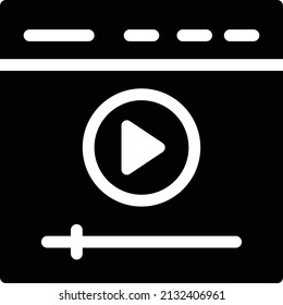 Player, Vektorgrafik einzeln auf transparentem Hintergrund. glyph-Vektorsymbole für Konzept- oder Web-Grafiken.