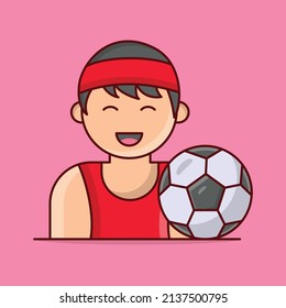 ilustración de jugador Vector en un fondo transparente. Símbolos de calidad superior. Iconos planos de línea vectorial para el diseño de conceptos y gráficos. 