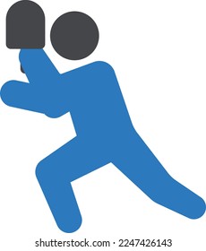 ilustración de jugador Vector en un fondo transparente. Símbolos de calidad superior. Iconos vectoriales de glifos para diseño de conceptos y gráficos. 
