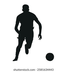 players playing football forward dream stock image  photo vector art silhouette template background