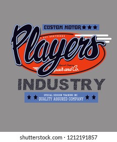 players slogan athletic design