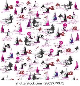 Playful abstract seamless pattern with hand drawn pebble shapes and modern monochrome doodle design, Seamless pattern for textile prints on fabric and wallpaper