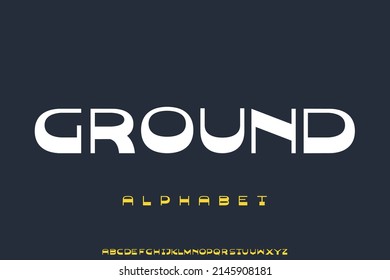 Playful alphabet typeface font design, for poster design, creative design, vector illustration 