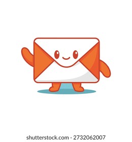 Playful Animated Envelope Character Welcoming You to the World of Digital Communication