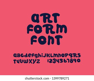 Playful Art Form Font Set