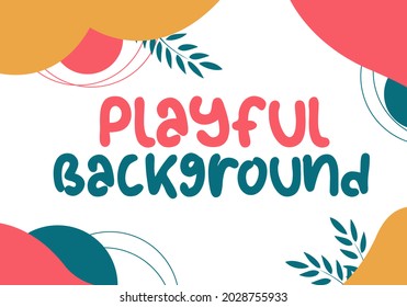 Playful Background Ilustration.vector Eps 10