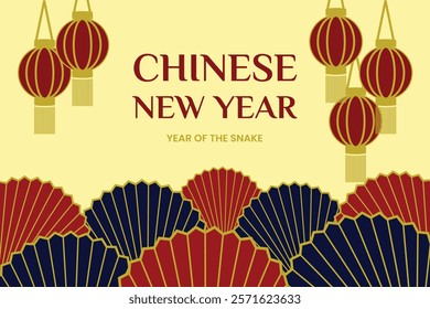 playful background template for chinese new year