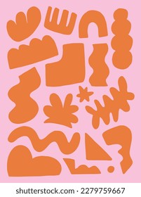 Playful Basic Shapes Modern Matisse Poster Design