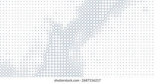 Patrón de semitono azul juguetón con un efecto diagonal dinámico, creando un fondo abstracto vibrante. Perfecto para el diseño digital moderno y Elementos de Web con estilo.
