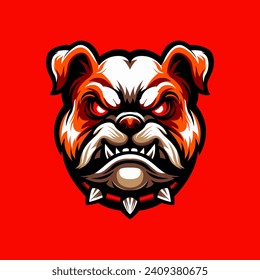 playful bulldog esport logo. This dynamic design combines the strength of a bulldog with a playful edge, making it the perfect identity for gaming enthusiasts.