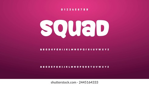 Playful cartoon Font, funky typeface for joyful brings life designs like children's artwork, birthday invitations, playful branding, and carnival typography. Vector typeset