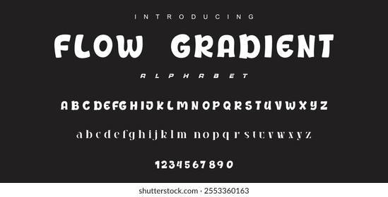 Playful cartoon Font, funky typeface for joyful brings life designs like children's artwork, birthday invitations, playful branding, and carnival typography. Vector typeset