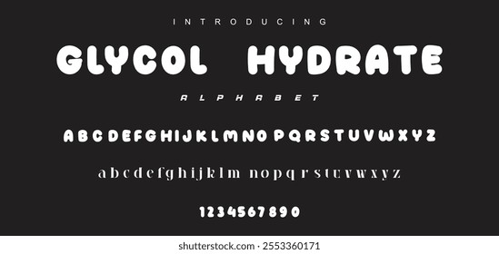 Playful cartoon Font, funky typeface for joyful brings life designs like children's artwork, birthday invitations, playful branding, and carnival typography. Vector typeset