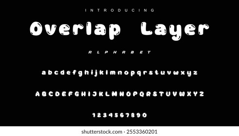 Playful cartoon Font, funky typeface for joyful brings life designs like children's artwork, birthday invitations, playful branding, and carnival typography. Vector typeset