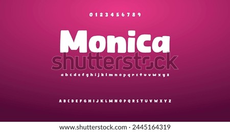 Playful cartoon Font, funky typeface for joyful brings life designs like children's artwork, birthday invitations, playful branding, and carnival typography. Vector typeset