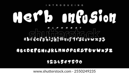 Playful cartoon Font, funky typeface for joyful brings life designs like children's artwork, birthday invitations, playful branding, and carnival typography. Vector typeset