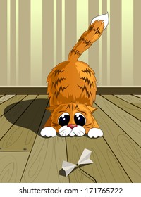 Playful cat. eps10