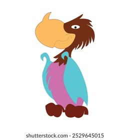 Playful Character Design of a Fantasy Bird