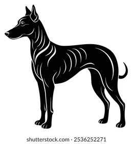 Un diseño de Vector de perro juguetón y encantador, que muestra un carácter canino amigable. Ideal para la marca, Mercancía o arte relacionados con mascotas que capta la alegría del compañerismo canino.