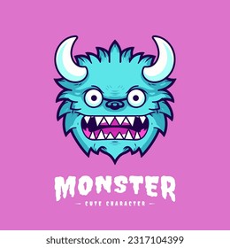 Playful and charming kawaii monster illustration, great for creating a fun and whimsical atmosphere