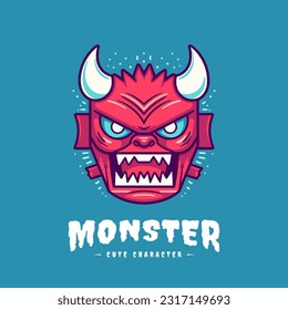 Playful and charming kawaii monster illustration, great for creating a fun and whimsical atmosphere