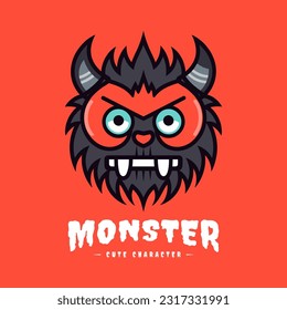 Playful and charming kawaii monster illustration, great for creating a fun and whimsical atmosphere