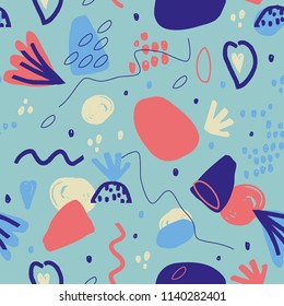Playful colorful abstract pattern.