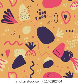 Playful colorful abstract pattern.