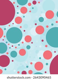 Playful Colorful Circles on Light Background