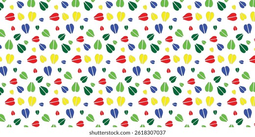 playful and colorful scatter seamless pattern with sheep footprints. animal footprints background for textile, fabric, wallpaper, wrapping and other