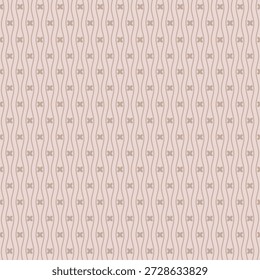 Faixa curvada divertida repetir com pequenos motivos em tons de blush quente e taupe, perfeito para papel de parede, roupa de cama, estofamento e envoltório de presente elegante.