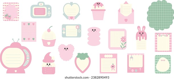 Playful Cute Girly Notes Element 4