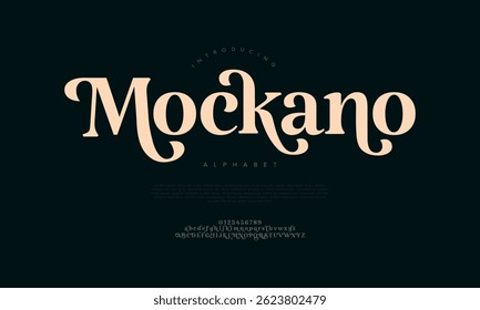 Playful decorative serif font with bold swashes and soft curves, ideal for branding, packaging and creative poster designs